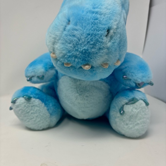 FAO Schwarz Dinosaur 12” Stuffed Animal Glow Brights Plush Toy LED Sound Blue - Picture 8 of 10